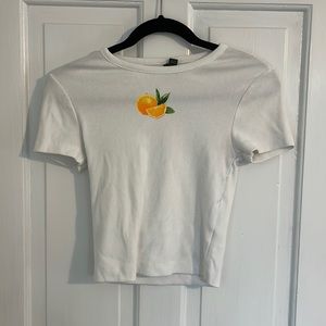 Cute graphic crop top